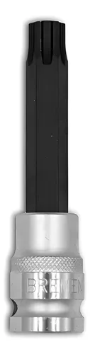 Llave Tubo Punta Ribe Bremen 12 X 100mm - Enc 1/2 4155 Dgm Plateado Y Gris Oscuro