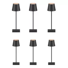 Pack 6 Lámparas De Mesa Led Táctil Luz Cálida Y Dimerizables