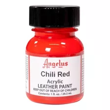 Pintura Acrilica Cuero Tenis Angelus 29ml Diferentes Colores Color Chili Red