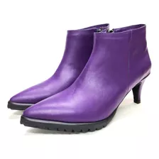 Botas Botinetas Cuero Vacuno Mujer