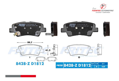 Jgo Balatas Tras Para Kia Optima Hybrid 2.0 2017 2018 2019 Foto 4