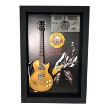 Quadro Miniatura Les Paul Guitarra Slash Guns N Roses