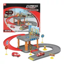 Mini Garagem Bombeiro Com Carrinho Express Wheels Multikids