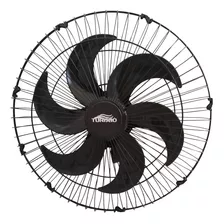 Ventilador Parede 50cm Turbão 6 Pás Oscilante Preto 