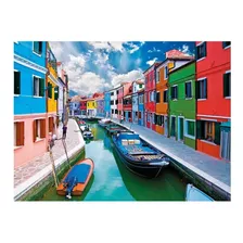 Quebra Cabeças 500 Peças Canal De Burano - Puzzle Grow