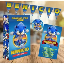 Combos De Cumpleaños Personalizado Para 20 Niños Sonic Pelic