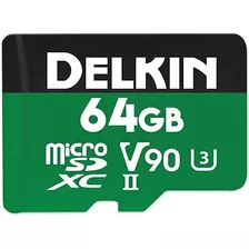 Delkin Dispositivos 64gb Power Microsdxc Uhs-ii (v90) Tarje.