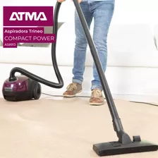 Aspiradora Trineo Atma Compact Power Violeta Y Negro 1,5 Litros 1200 Watts