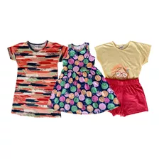  Kit 4 Peças Infantis P/ Meninas De 6 Anos - Elian