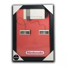 Quadro Nintendo Nes Games Retrô C/ Moldura E Acetato A4