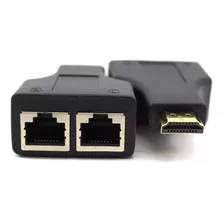 Extensor Hdmi 3d 30 Metros Via Cabo De Rede Utp Rj45 Cat5e/6