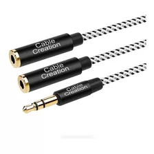 Adaptador De 2 Entradas De Audio Splitter Cable 3.5mm Dual 