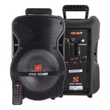 Caixa De Som Bluetooth/bateria/mic Star Sound Ss80 By Staner