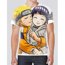 Camiseta Camisa Naruto Hinata Anime Mangá Desenho Kids 01