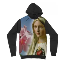 Blusa Moletom Nossa Senhora De Fátima Católica Inverno