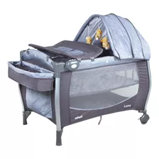 Cuna Playard Luna Grey Dots Infanti Color Gris