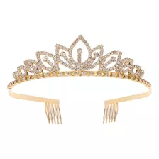 Princesa Crystal Tiara Crown With Comb Mujeres Girls C Ospla