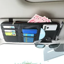 Bolsa Organizadora De Piel Multiusos Para El Sol Del Coche