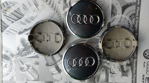 Centros De Rin Audi 100% Originales 60mm Q5 Q3 Q6 Tt A3 A4 Foto 3
