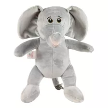 Pelúcia De Animais Safari Elefante Bichinhos Criança 25cm