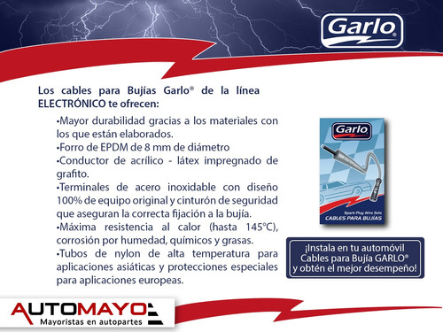 Cables Bujias Xr4ti 2.3l 8v Sohc 85 - 89 Garlo Electronico Foto 4