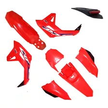 Kit Completo Crf250f F21 Amx Com Adesivos Number Plate E Led