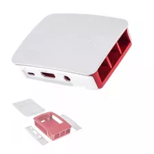 Case Raspberry Pi 3 B Ou B+ Na Cor Branca E Vermelha