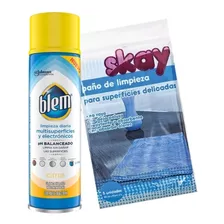 Limpiador De Electrónicos Blem Aero + Paños De Limpieza Skay