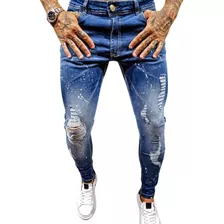 Calça Jeans Splash Destroyed Super Skinny