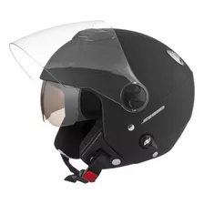 Capacete De Moto Aberto Custom Duas Viseira Cristal + Solar