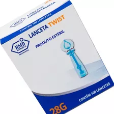 Lanceta Twist Glucoleader 28g 100 Unidades Fácil De Usar