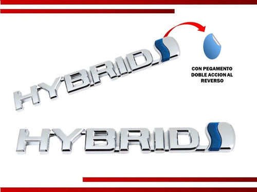 Emblema Letras Hybrid Toyota Rav4 Original Calidad Foto 2