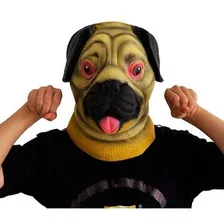 Mascara De Latex Perro Pug Disfraz Halloween Upd Egresados