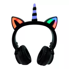 Auriculares Unicornio Orejas Luces Multicolor Inalambricos 