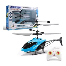 Helicóptero Com Controle E Sensor Azul Futuro Kids