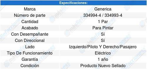 Kit-2 Espejos Renault Clio 15 Generica Foto 4