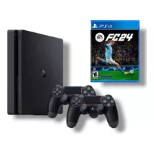 Sony Playstation 4 Slim 1tb Con 2 Controles Fc 24 Y Juegos