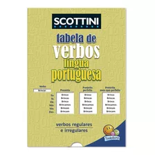 Scottini Tabela De Verbos Da Língua Portuguesa (luva), De Scottini, Alfredo. Editora Todolivro Distribuidora Ltda. Em Português, 2019