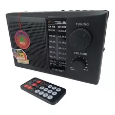 Radio Bluetooth Recargable Fm Am Usb Tarjeta Tf Con Control