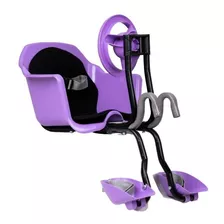 Cadeira Bicicleta Dianteira Frontal Cadeirinha Luxo Lilás