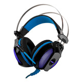 Auriculares Gamer Gadnic A900 7.1 Neon Led Azul Ps4 Xbox Gaming Pc Microfono Flexible Cancelacion De Ruido