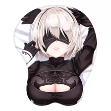 Nier:automata 2b 3d - Alfombrillas De Ratón De Gel De Sílice