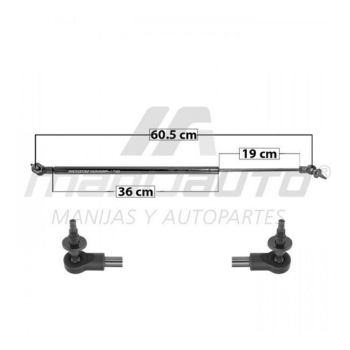 Par Amortiguadores 5ta Puerta Dodge Durango 1998 - 2003 Mnj Foto 2