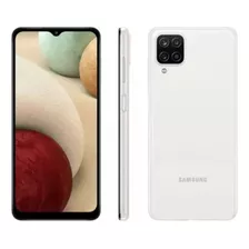 Smartphone Samsung Galaxy A12 64gb 4gb Ram Branco Usado