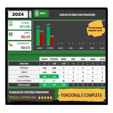 Planilha De Despesas Pessoais Com Relatório/gráfico/filtros