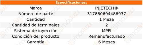 1) Inyector Combustible Buick Rainier V8 5.3l 05/07 Injetech Foto 4