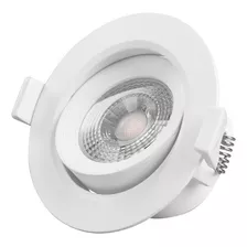 Spot De Led Lorenzetti Redondo 5w Bivolt Luz Amarela 3000k Cor Branco 110v/220v