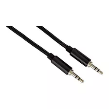 Cable De Audio / Aux. Trenzado De 3 Pies - Negro