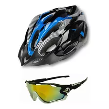 Kit Casco Bicicleta + Anteojos De Ciclismo