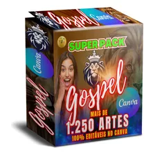 Pack +d 1.230 Artes Gospel Cultos - Editáveis No Canva
